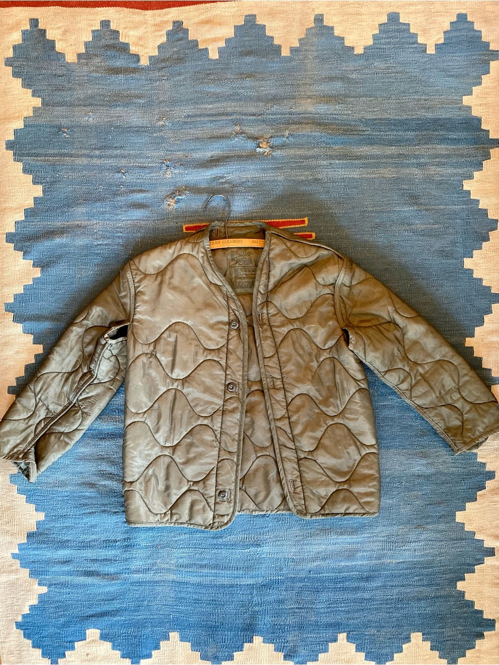 Vintage Quilted Army Jacket